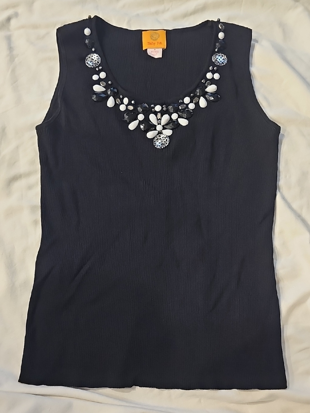 Ruby Rd Beaded Knit Top